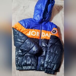 Jordan Blue and Orange Puffer Jacket